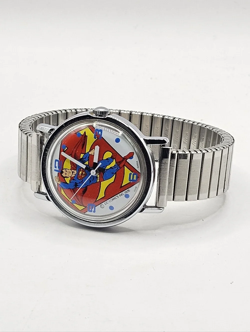 Rare 1979 Timex Sprite DC Comics Superman Wristwatch Running